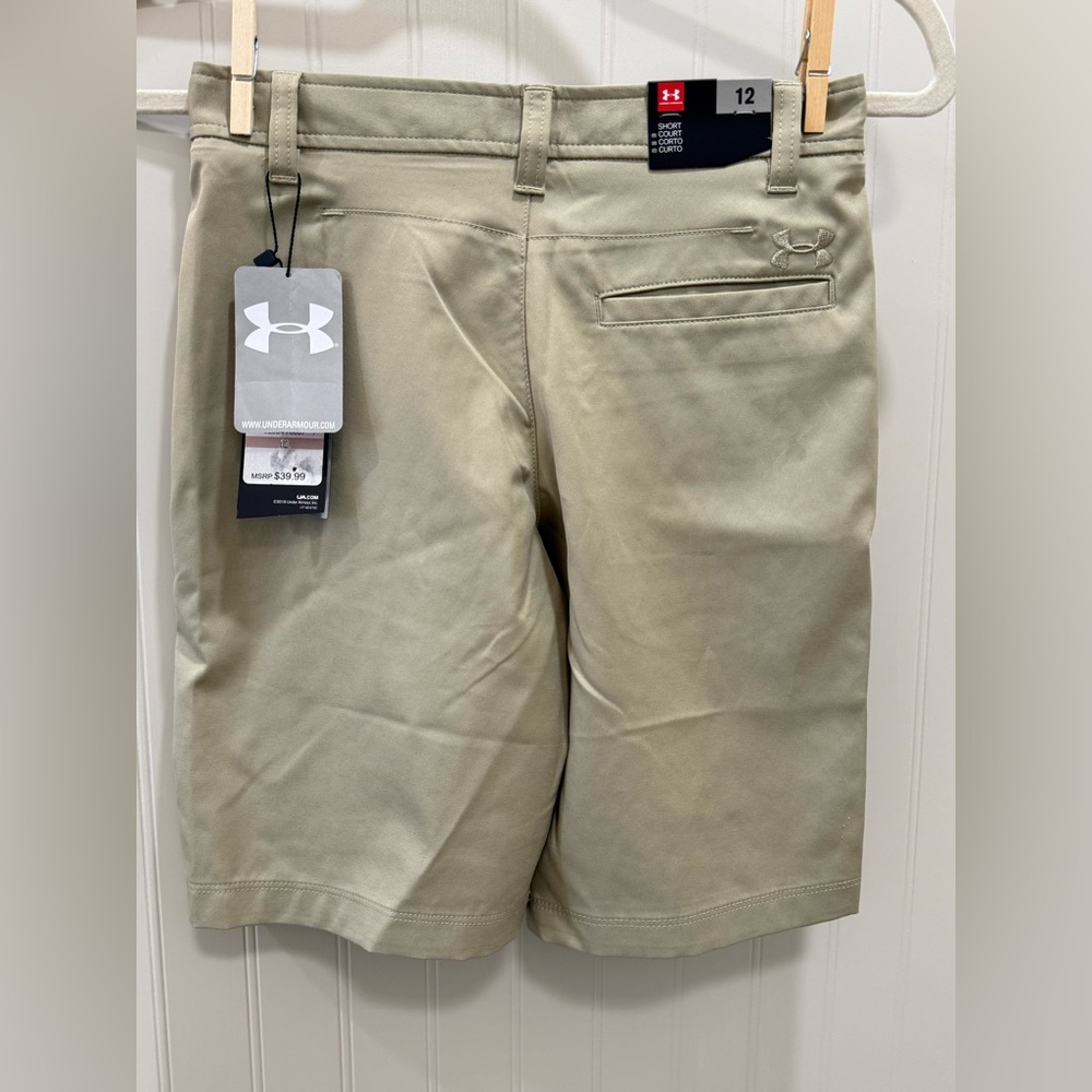 Under Armour Tan Flat Front Shorts